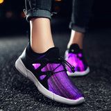 Led luminous Shoes For Boys girls Fashion Adjustable Light Up Casual kids Breathable Outdoor Sports Shoes Children Sneakers