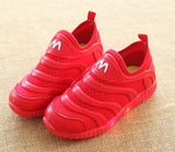 High quality LED slip on soft baby footwear elegant excellent girls boys sneakers all season lighting kids children shoes