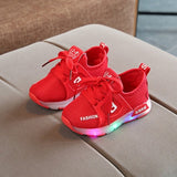 Kids Flash Led Light Breathable Casual Shoes LED Shoes Fashion For Children