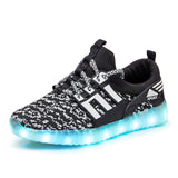 Children luminous sneakers for boys and girls glowing sneakers led shoes,kids Usb charging light shoes kids, children's tennis