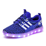 Children luminous sneakers for boys and girls glowing sneakers led shoes,kids Usb charging light shoes kids, children's tennis