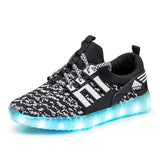 Children luminous sneakers for boys and girls glowing sneakers led shoes,kids Usb charging light shoes kids, children's tennis