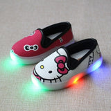 Girls flat shoes mickey led basic casual footwear led shoes cartoon for baby girl light shoes