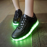 USB charging Glowing sneakers Footwear Women Children led shoes infant Light Up basket led slippers Luminous sneakers