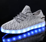 Men Women Children USB Charger Led Light Shoes Unisex Casual Sports for Kids & Adult Fashion Boys & Girls Sneakers Lace Up Shoe
