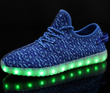 Men Women Children USB Charger Led Light Shoes Unisex Casual Sports for Kids & Adult Fashion Boys & Girls Sneakers Lace Up Shoe