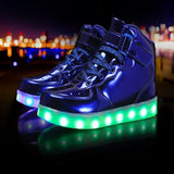 New Kids Glowing Sneakers Led Children Lighting Shoes Boys Girls Fashion illuminated Shining Luminous Warm Sneaker with light