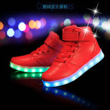 New Kids Glowing Sneakers Led Children Lighting Shoes Boys Girls Fashion illuminated Shining Luminous Warm Sneaker with light