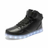 Size 25-44 Usb led shoes Luminous Sneakers tennis Led Slippers kids Lights Up shoes LED sneakers glowing