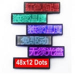 12*48 Pixels LED Name Badge with Magnet and Pin Scrolling display Message Sign 48x12 Dots Rechargeable Led Name Tag For Event