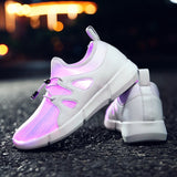 Led luminous Shoes For Boys girls Fashion Adjustable Light Up Casual kids Breathable Outdoor Sports Shoes Children Sneakers