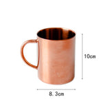 Chic 304 Stainless Steel Mugs Double Titanium Anti-hot Mug Plating Gold Rose Sliver Coffee Cup Breakfast Milk Cups Mug 450ml
