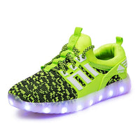 Children luminous sneakers for boys and girls glowing sneakers led shoes,kids Usb charging light shoes kids, children's tennis