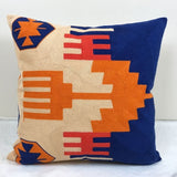 Home Decor Embroidered Cushion Cover Kilim Geometric Canvas Cotton Square Embroidery Pillow Cover 45x45cm Pillow Sham