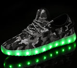 Men Women Children USB Charger Led Light Shoes Unisex Casual Sports for Kids & Adult Fashion Boys & Girls Sneakers Lace Up Shoe