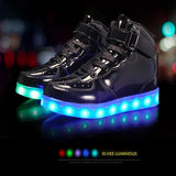 New Kids Glowing Sneakers Led Children Lighting Shoes Boys Girls Fashion illuminated Shining Luminous Warm Sneaker with light