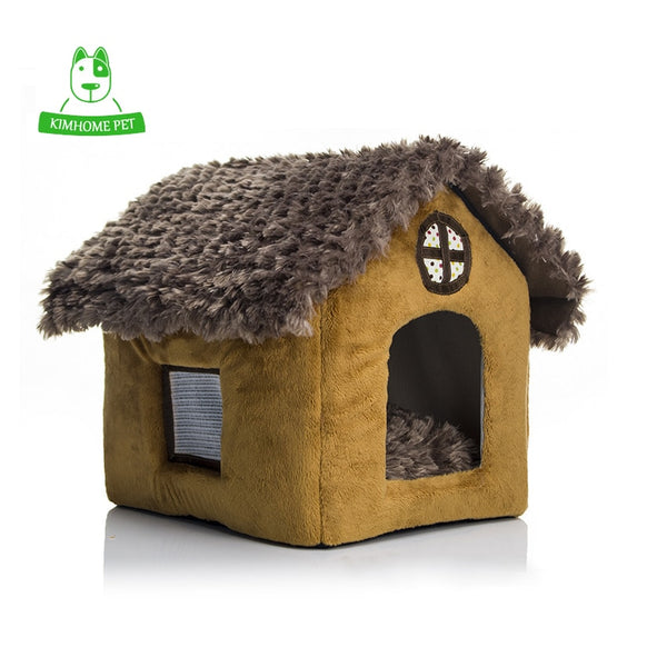 New Warm Soft Removable Cover Pet House Small Dog Puppy Cat Kennel Teddy House
