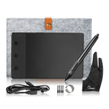 Original Huion H420 Graphic Tablet Art Drawing Board+10 Inches Wool Liner Bag +Two Fingers Anti-fouling Glove as Gift