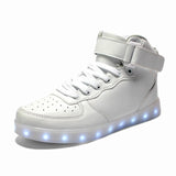 Size 25-44 Usb led shoes Luminous Sneakers tennis Led Slippers kids Lights Up shoes LED sneakers glowing