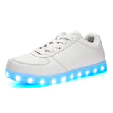 Size 25-44 Usb led shoes Luminous Sneakers tennis Led Slippers kids Lights Up shoes LED sneakers glowing