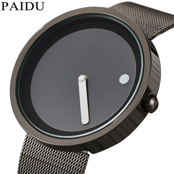 Unisex Minimalist Creative Watches For Men Women 2017 Fashion Simple Watches Sports Outdoor Quartz Wristwatches Couple Watches